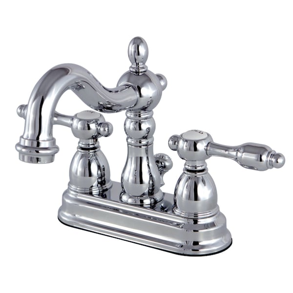 KS1601TAL 4" Centerset Bathroom Faucet, Polished Chrome